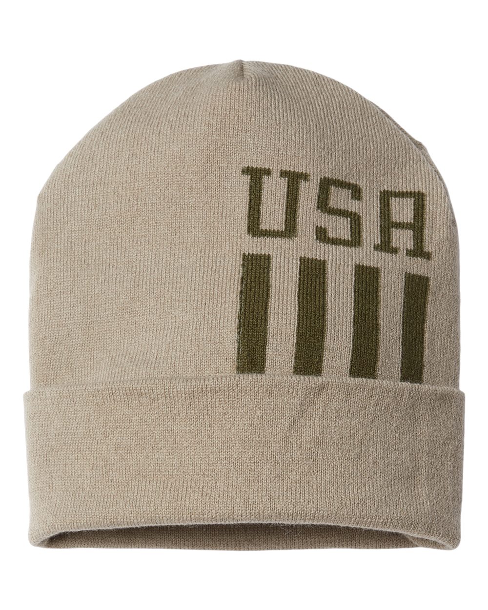 CAP AMERICA-RK12-USA-Made Patriotic Cuffed Beanie - Image 3