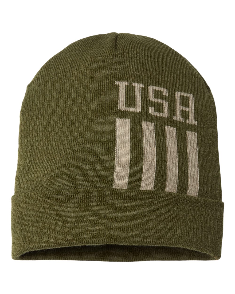 CAP AMERICA-RK12-USA-Made Patriotic Cuffed Beanie - Image 9