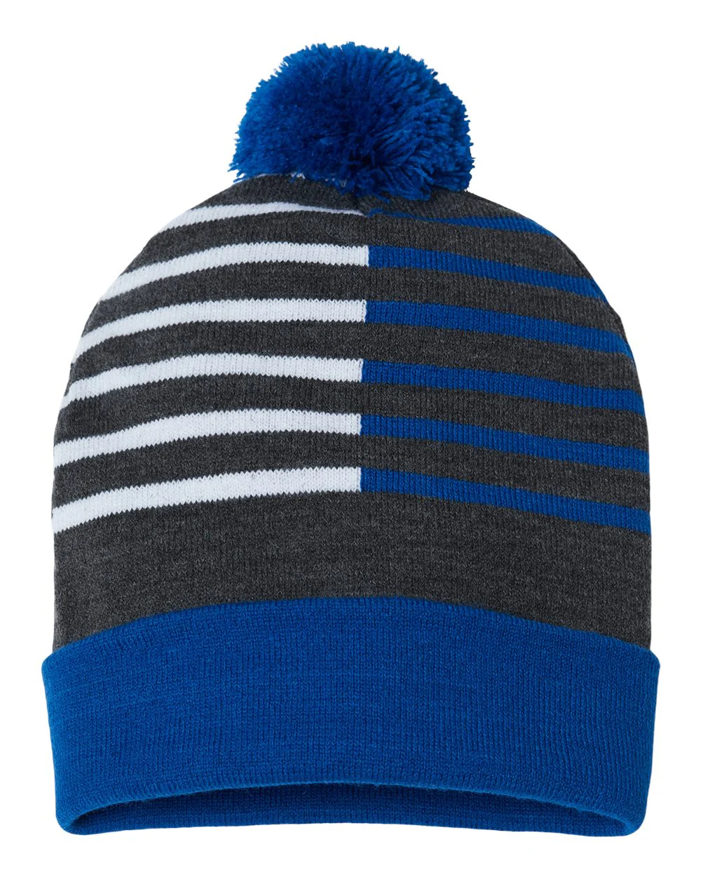 CAP AMERICA-RKH12-USA-Made Half Color Beanie - Image 5