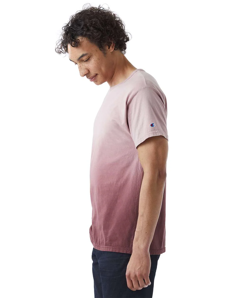 Champion-CD100D-Classic Jersey Dip Dye T-Shirt - Image 12