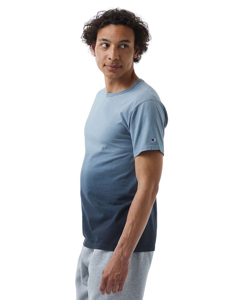 Champion-CD100D-Classic Jersey Dip Dye T-Shirt - Image 9