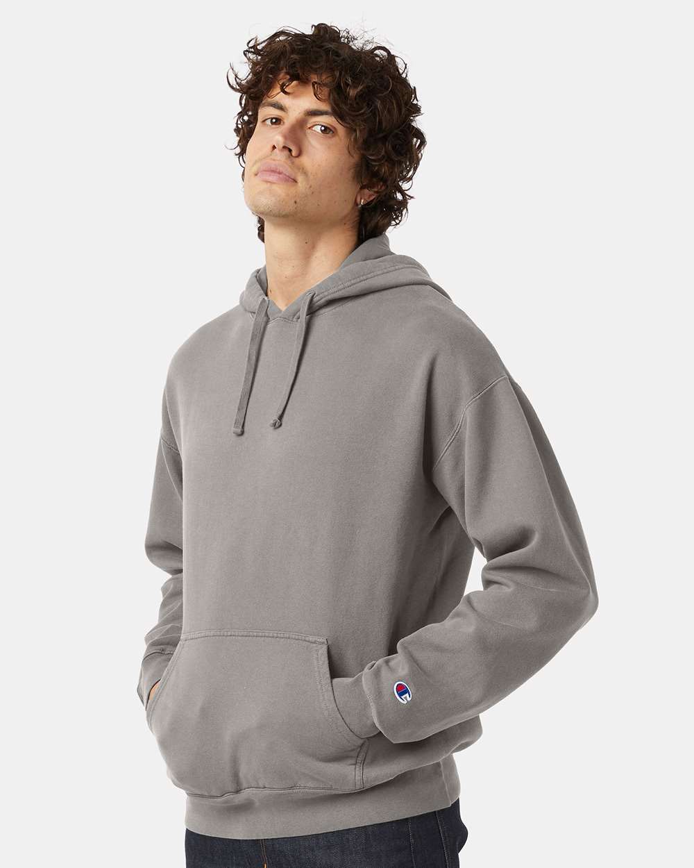 Champion-CD450-Garment-Dyed Hooded Sweatshirt - Image 11