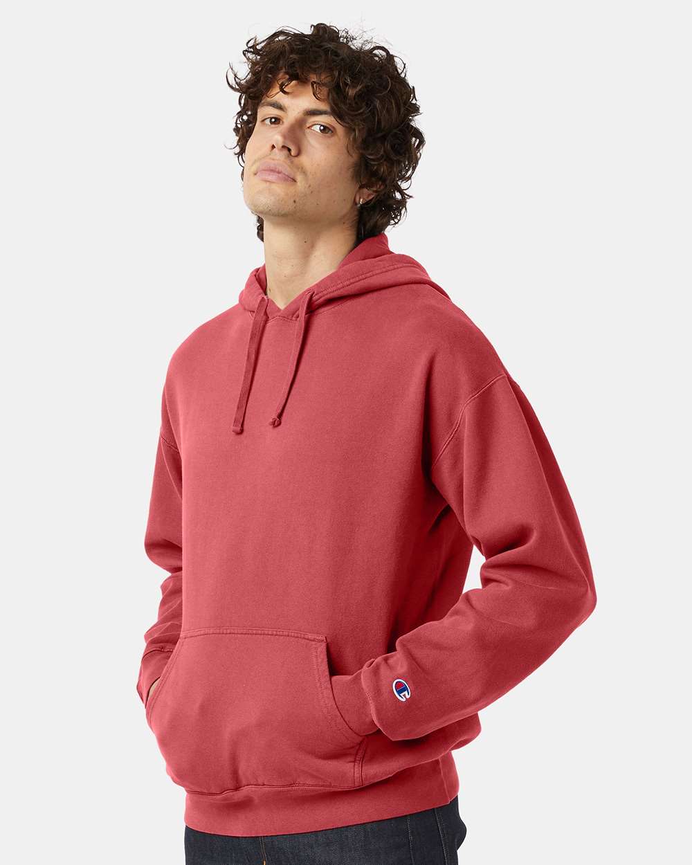 Champion-CD450-Garment-Dyed Hooded Sweatshirt - Image 17