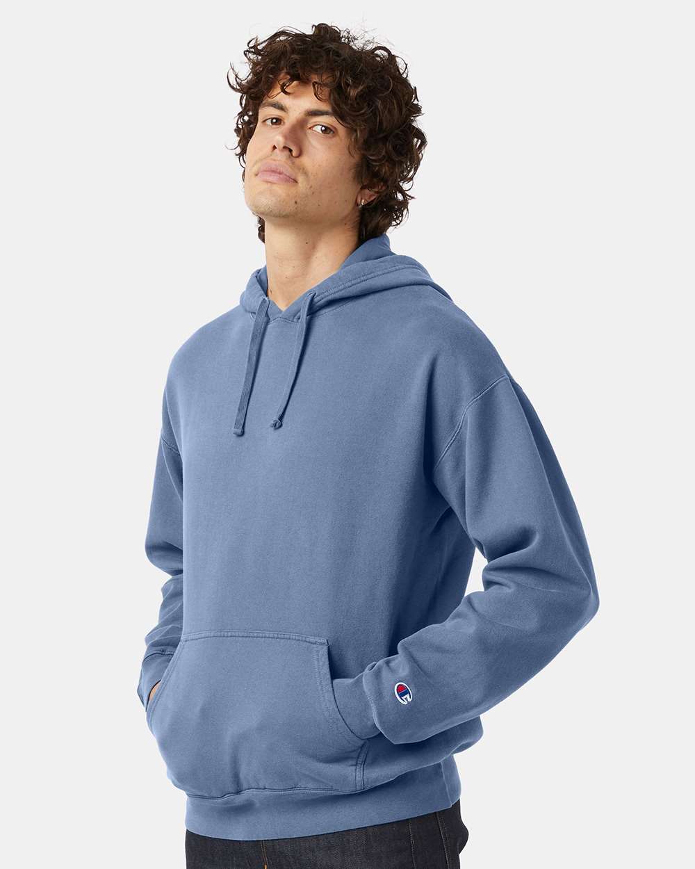 Champion-CD450-Garment-Dyed Hooded Sweatshirt - Image 35