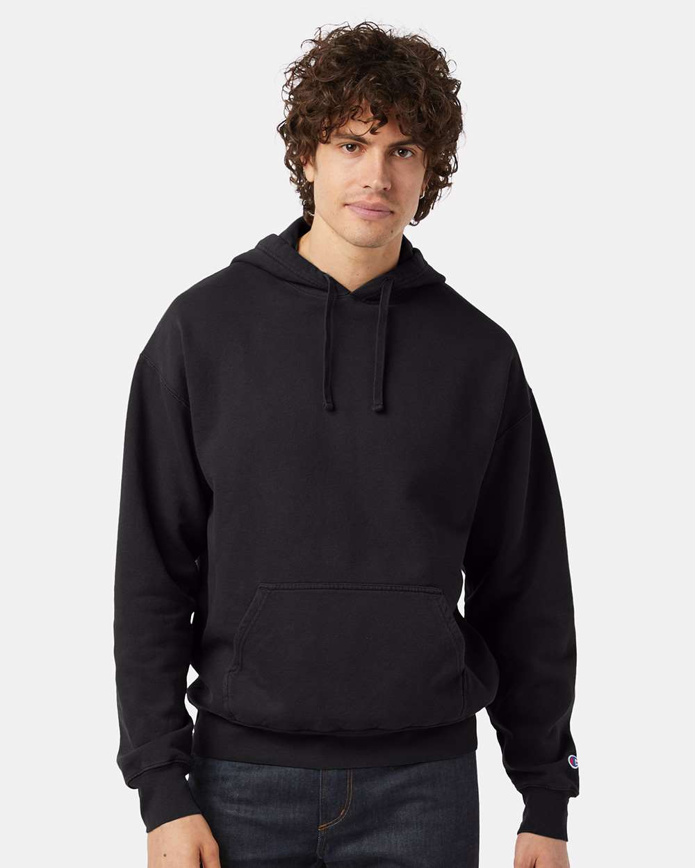Champion-CD450-Garment-Dyed Hooded Sweatshirt - Image 4