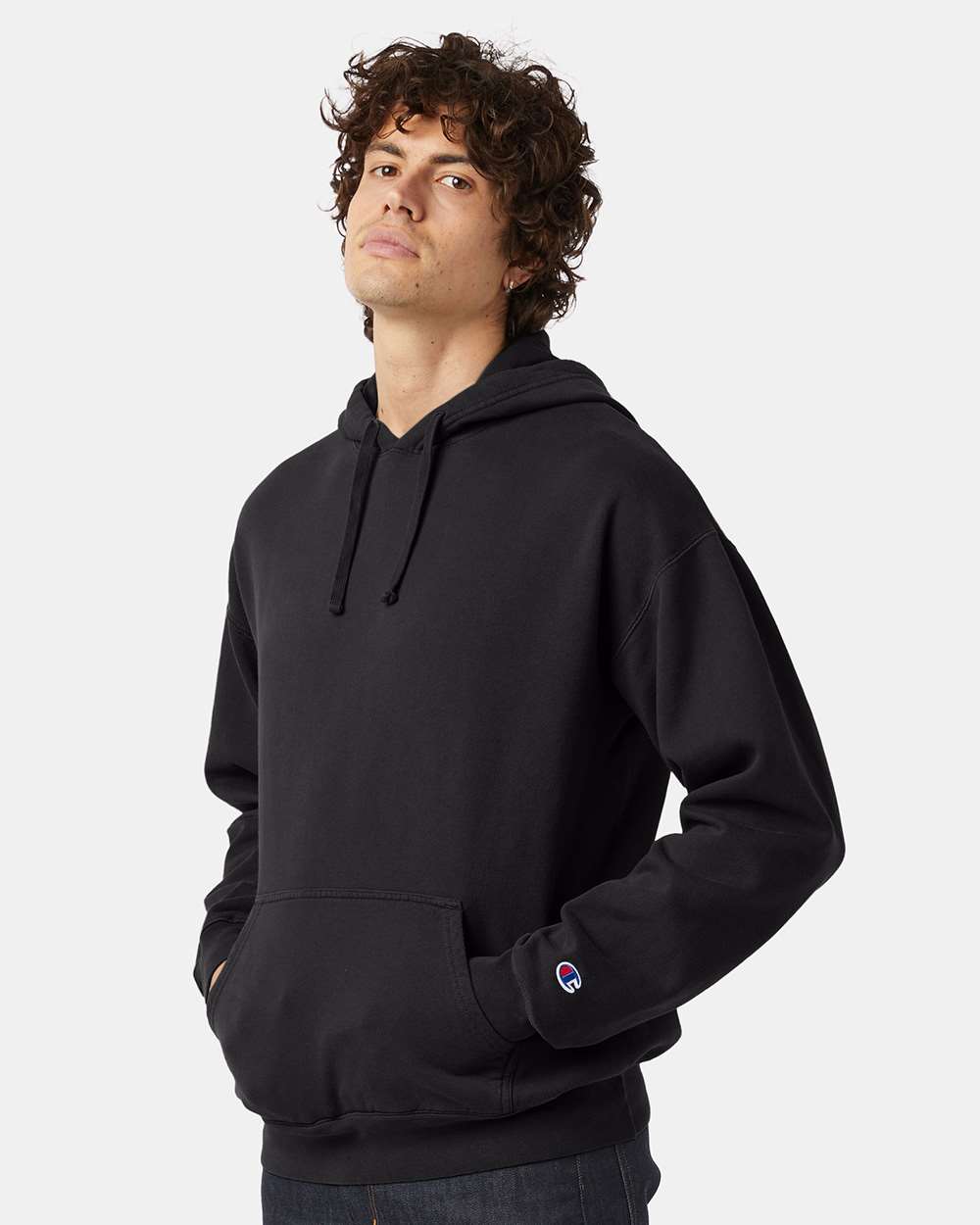 Champion-CD450-Garment-Dyed Hooded Sweatshirt - Image 5
