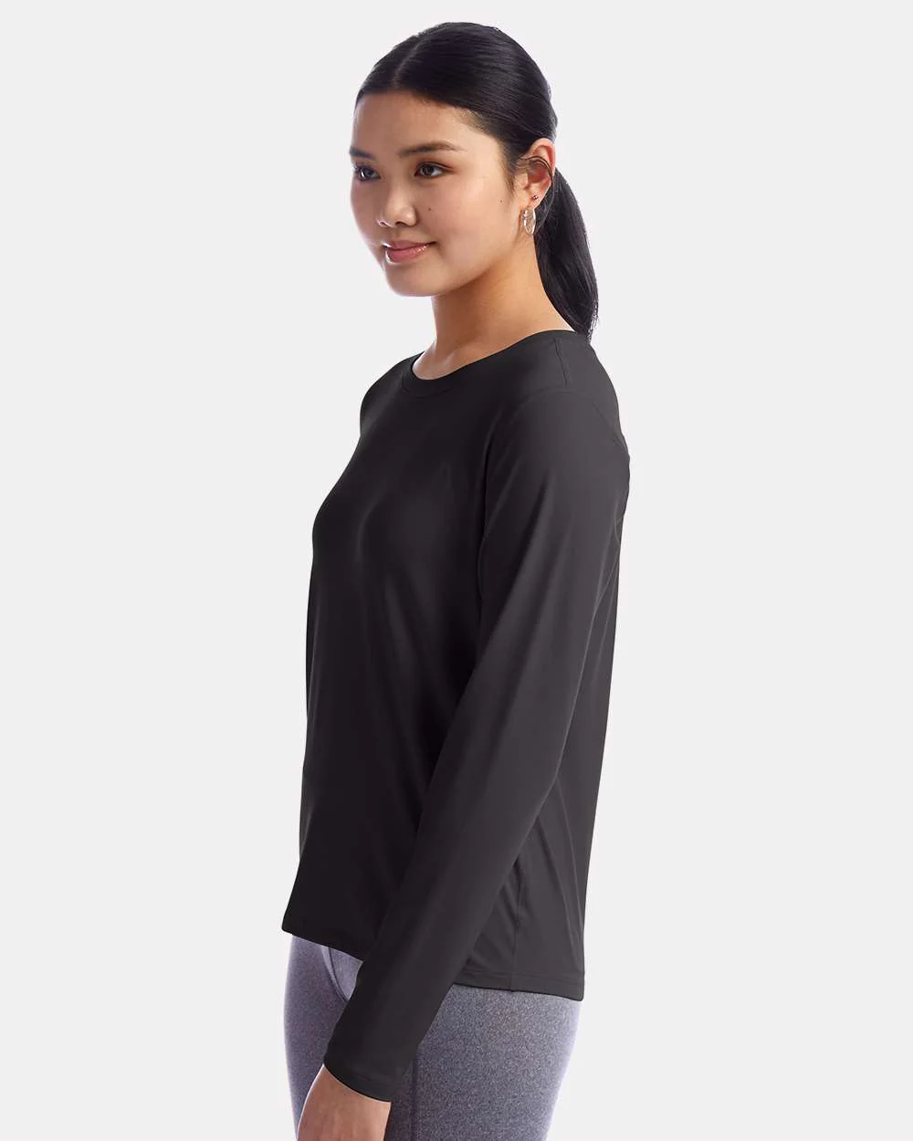 Champion-CHP140-Women's Sport Soft Touch Long Sleeve T-Shirt - Image 5