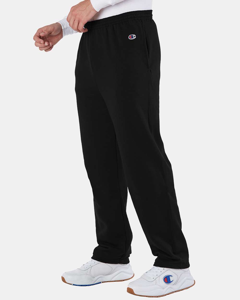 Champion-P800-Powerblend® Open-Bottom Sweatpants with Pockets - Image 5