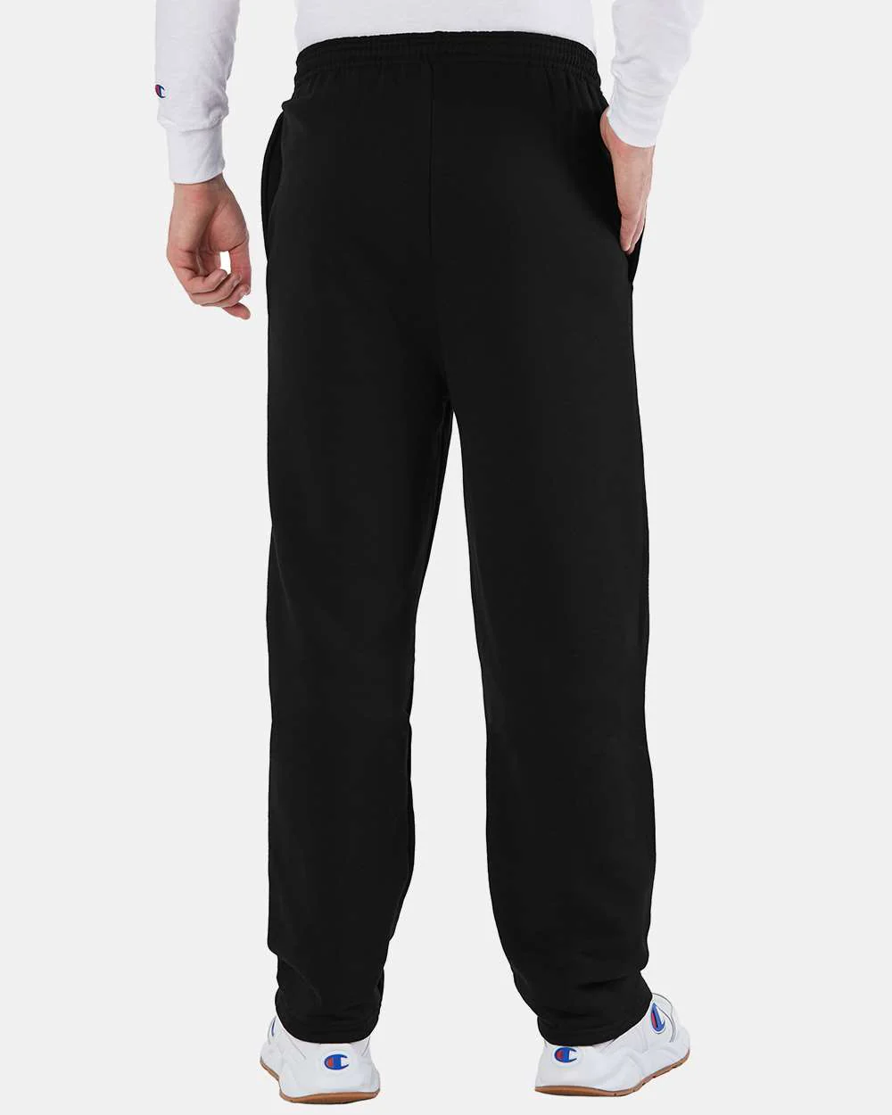Champion-P800-Powerblend® Open-Bottom Sweatpants with Pockets - Image 6