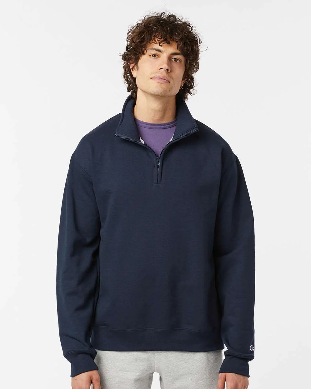 Champion-S450-Powerblend® Quarter-Zip Pullover - Image 17