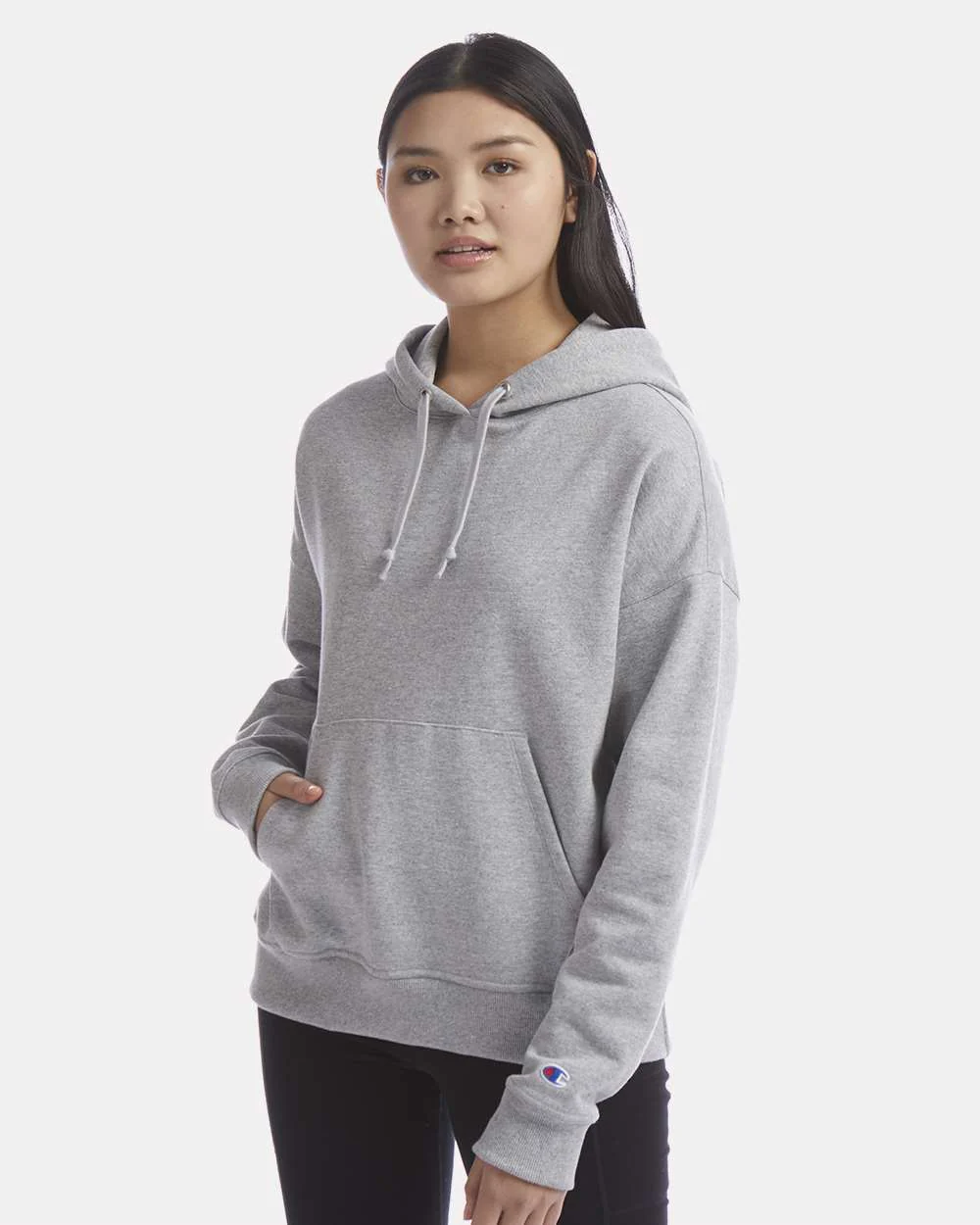 Champion-S760-Women's Powerblend® Hooded Sweatshirt - Image 17