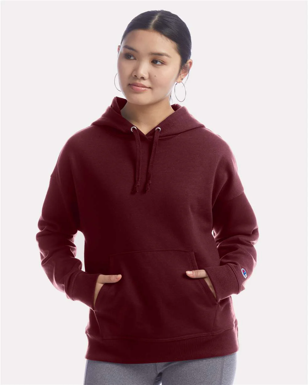 Champion-S760-Women's Powerblend® Hooded Sweatshirt - Image 23