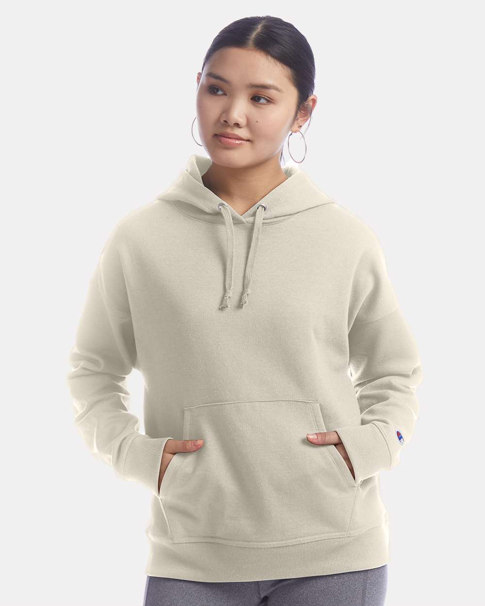 Champion-S760-Women's Powerblend® Hooded Sweatshirt - Image 29