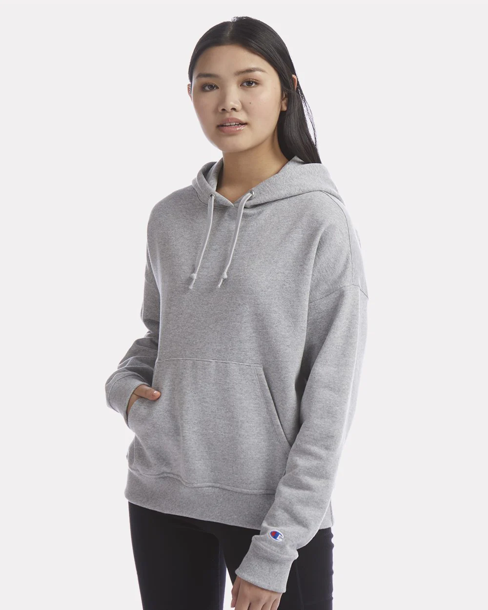 Champion-S760-Women's Powerblend® Hooded Sweatshirt - Image 7