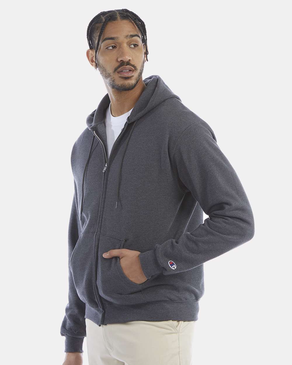 Champion-S800-Powerblend® Full-Zip Hooded Sweatshirt - Image 12