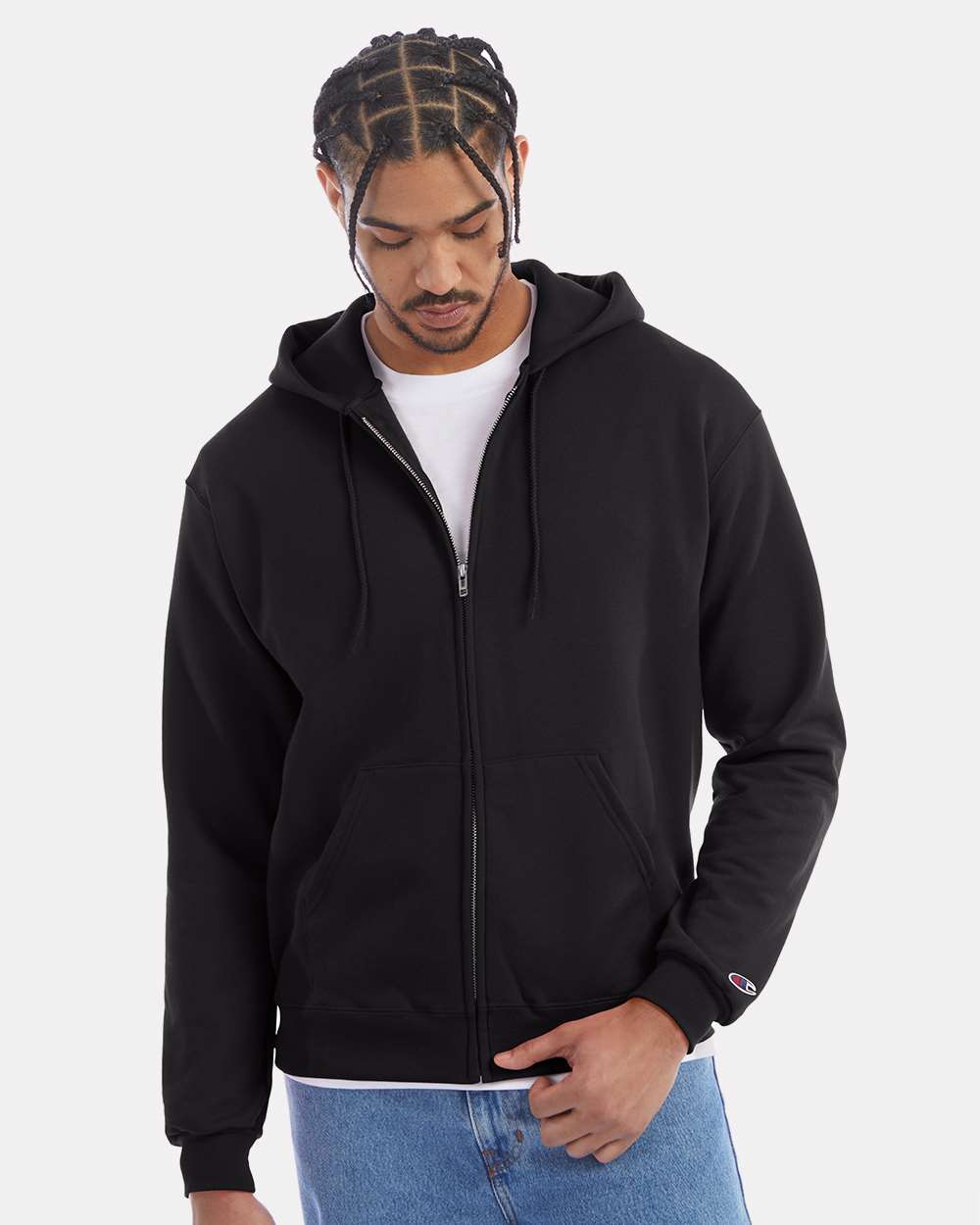 Champion-S800-Powerblend® Full-Zip Hooded Sweatshirt - Image 4