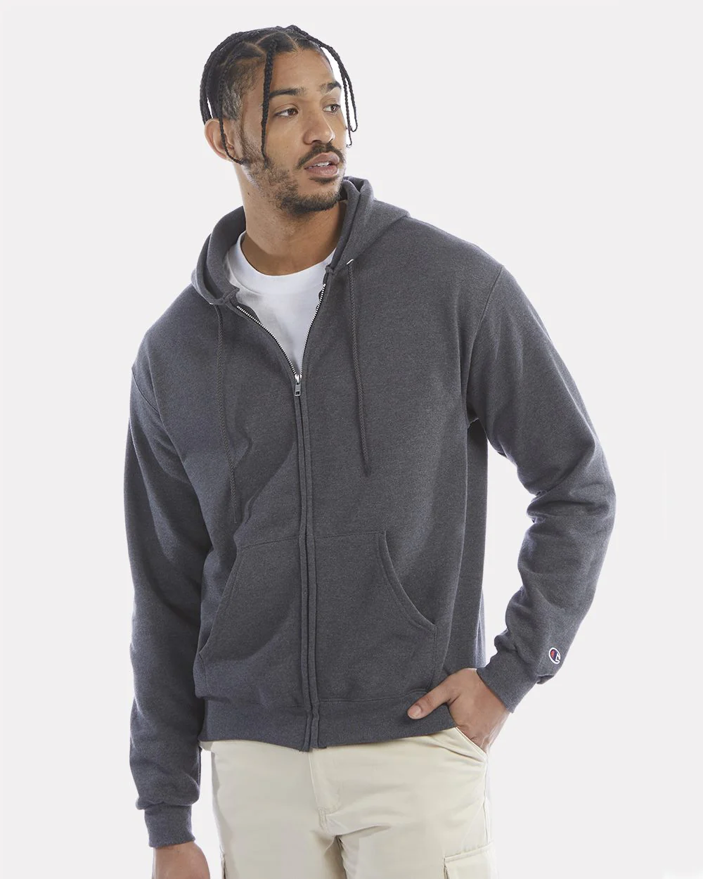 Champion-S800-Powerblend® Full-Zip Hooded Sweatshirt - Image 7