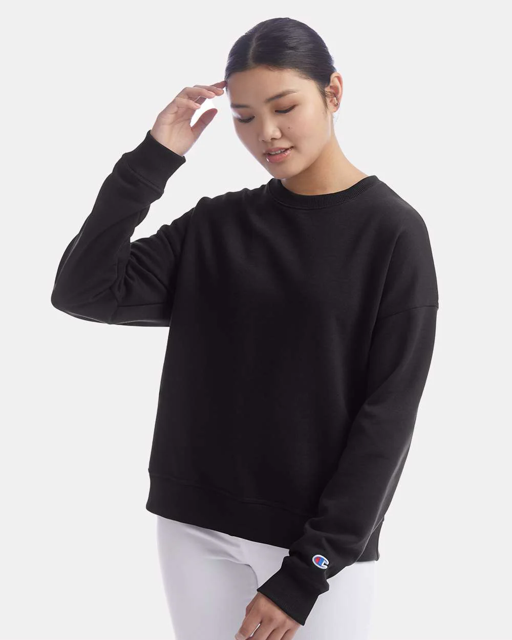 Champion-SL650-Powerblend® Women's Crewneck Sweatshirt - Image 4