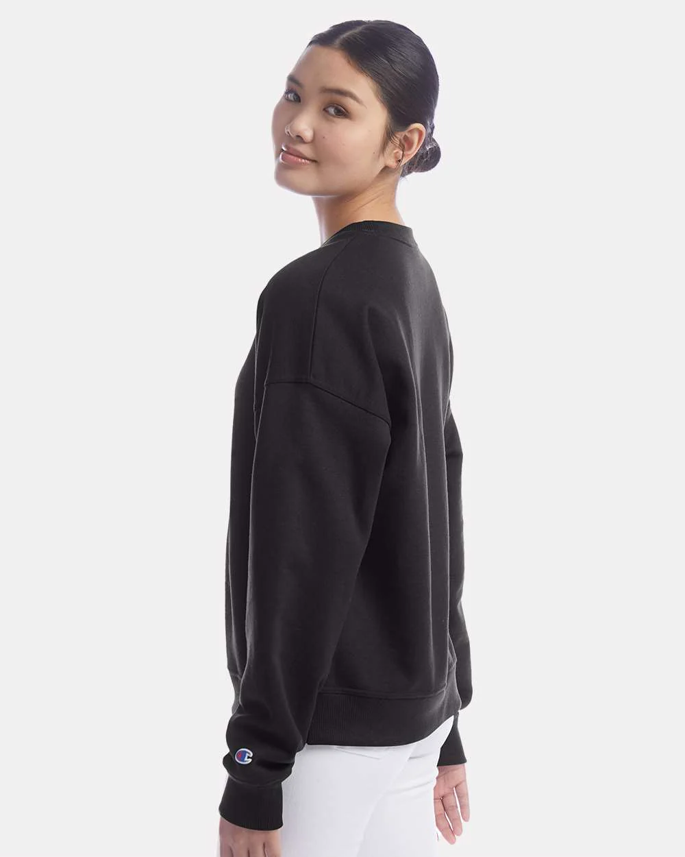 Champion-SL650-Powerblend® Women's Crewneck Sweatshirt - Image 5