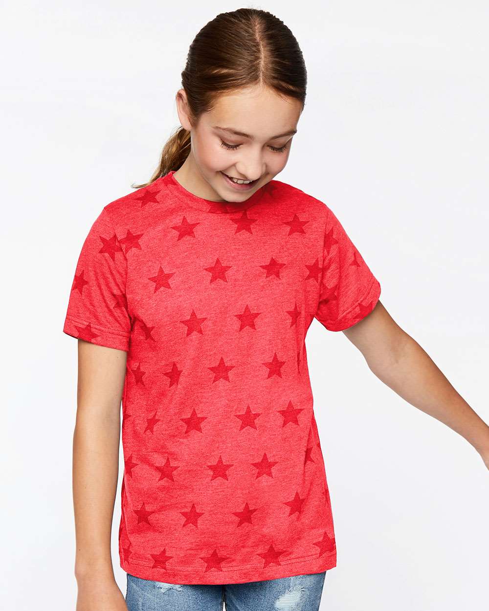 Code Five-2229-Youth Star Print Tee - Image 23