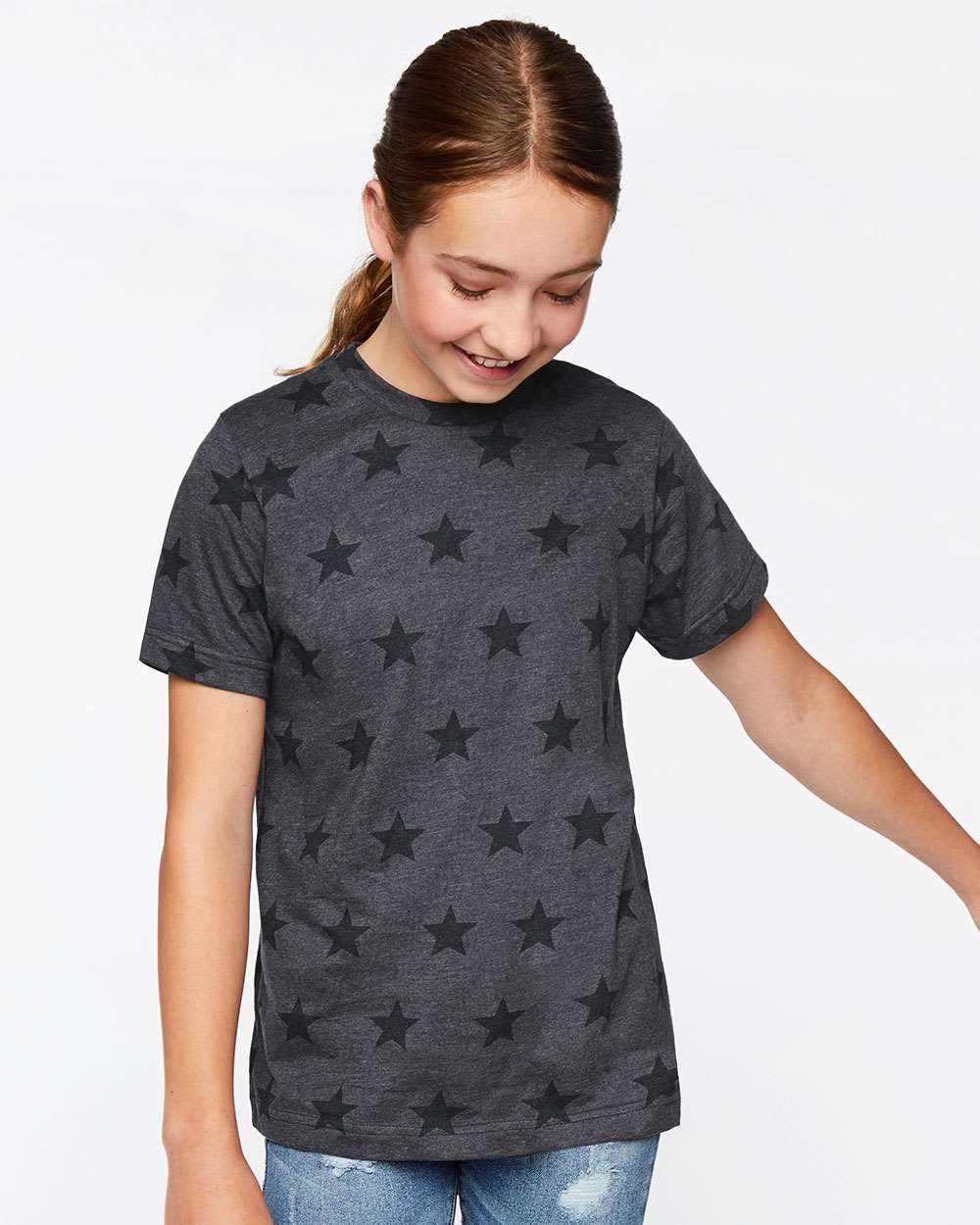 Code Five-2229-Youth Star Print Tee - Image 35