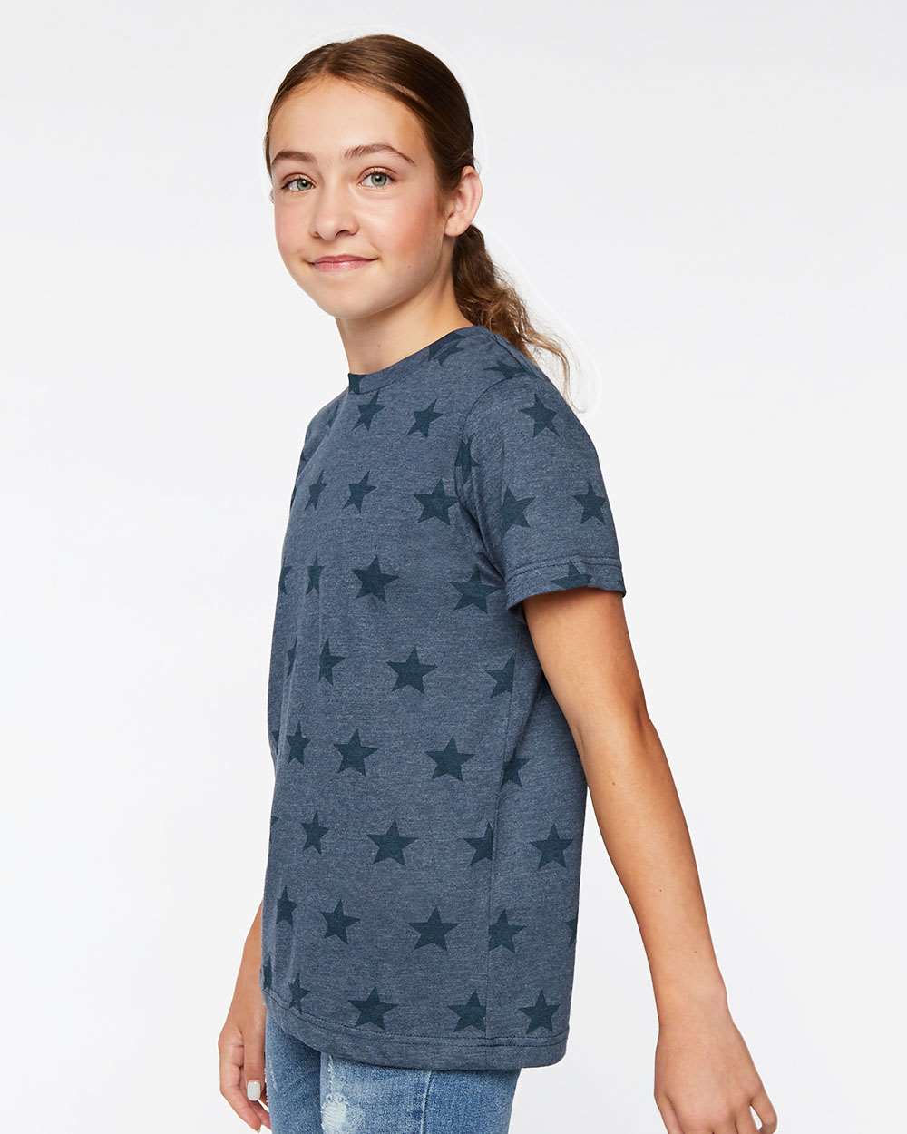 Code Five-2229-Youth Star Print Tee - Image 5
