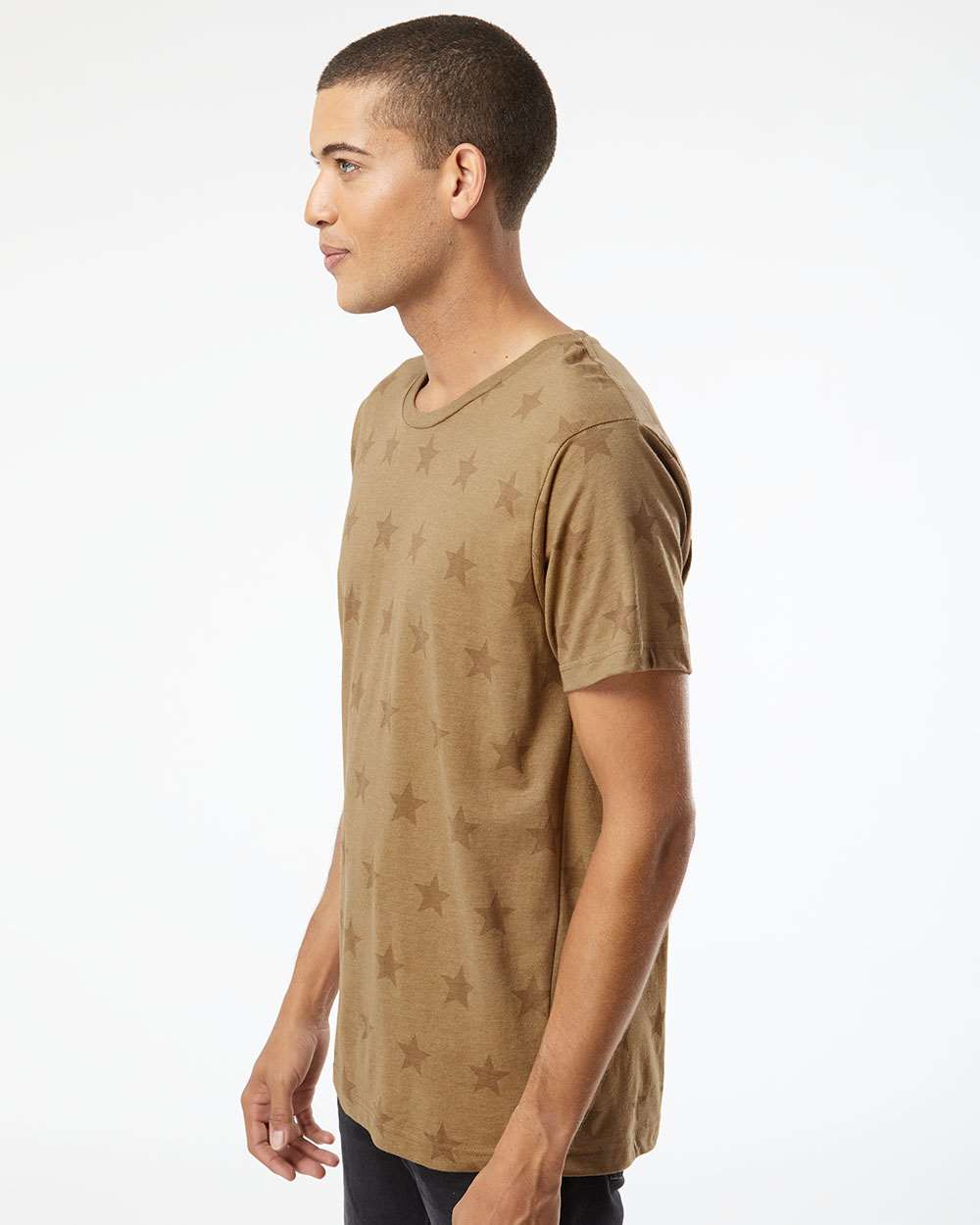 Code Five-3929-Star Print Tee - Image 6