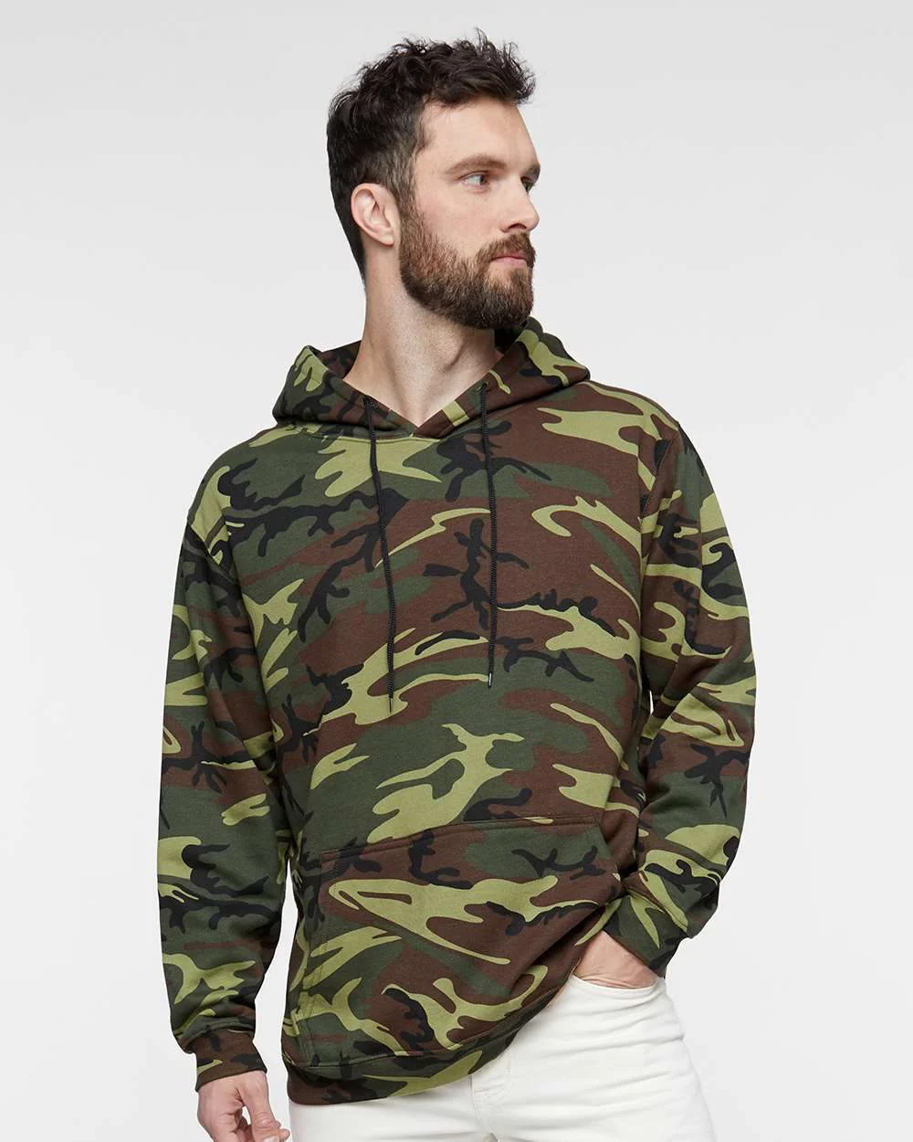 Code Five-3969-Camo Pullover Fleece Hoodie - Image 8