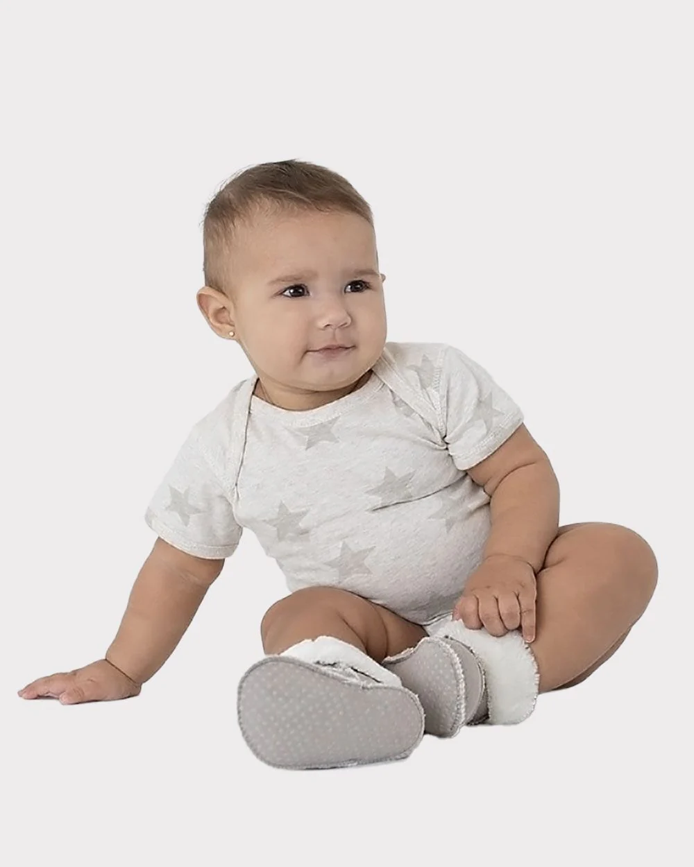 Code Five-4329-Infant Star Print Bodysuit - Image 7