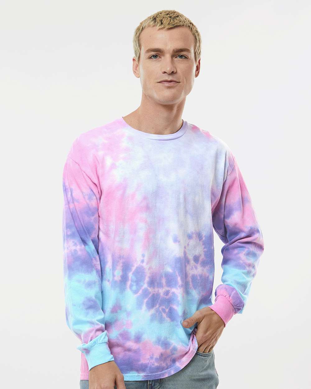 Colortone-2000-Tie-Dyed Long Sleeve T-Shirt - Image 5