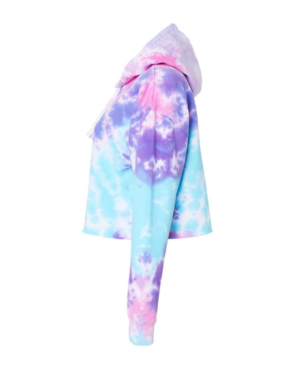 Colortone-8333-Women's Tie-Dyed Crop Hooded Sweatshirt - Image 3