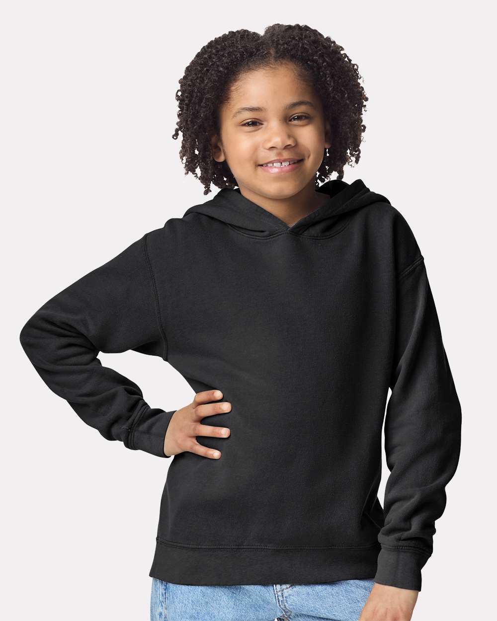 Comfort Colors-1467Y-Garment-Dyed Youth Lightweight Fleece Hooded Sweatshirt - Image 4