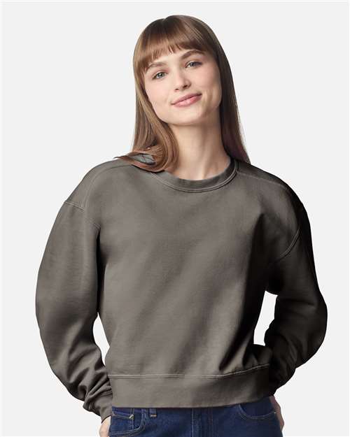 Comfort Colors-1566L-Women's Garment-Dyed Mid-Length Crewneck Sweatshirt - Image 16