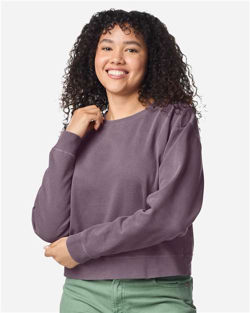 Comfort Colors-1566L-Women's Garment-Dyed Mid-Length Crewneck Sweatshirt - Image 7