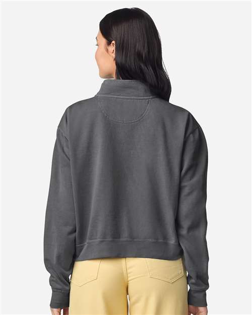 Comfort Colors-1580L-Women's Garment-Dyed Mid-Length Quarter-Zip Sweatshirt - Image 4