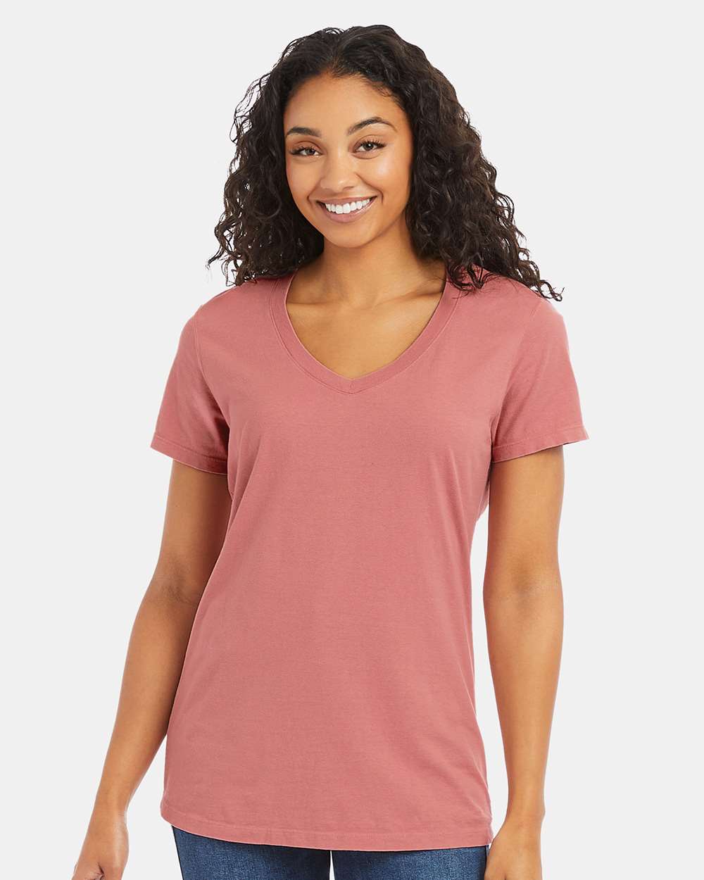 ComfortWash by Hanes-GDH125-Garment-Dyed Women's V-Neck T-Shirt - Image 13