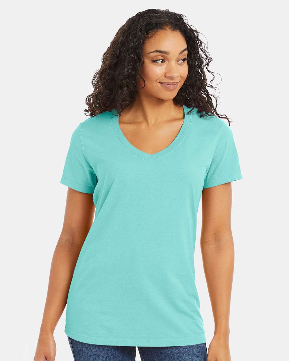 ComfortWash by Hanes-GDH125-Garment-Dyed Women's V-Neck T-Shirt - Image 19