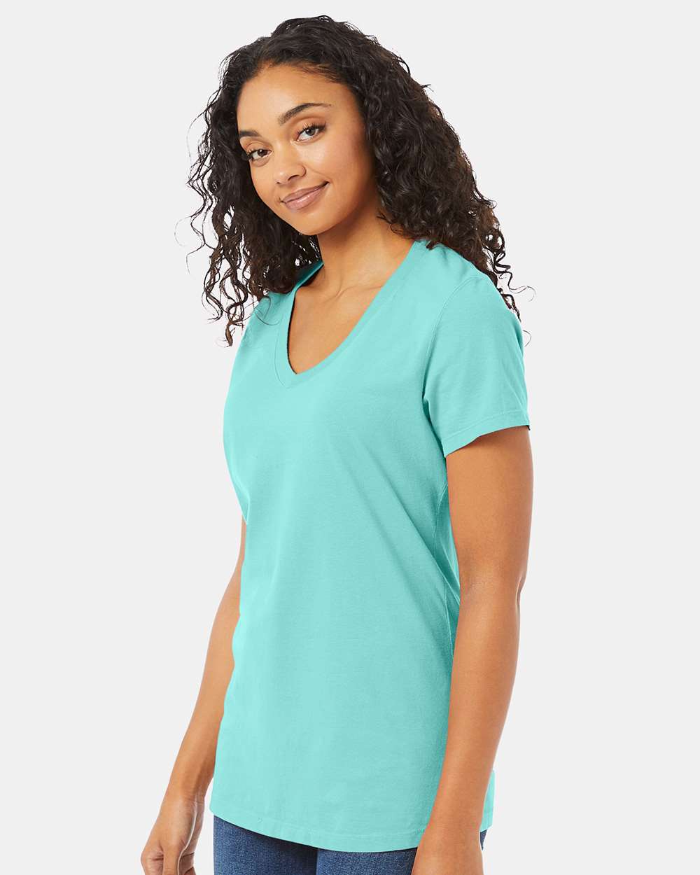 ComfortWash by Hanes-GDH125-Garment-Dyed Women's V-Neck T-Shirt - Image 20