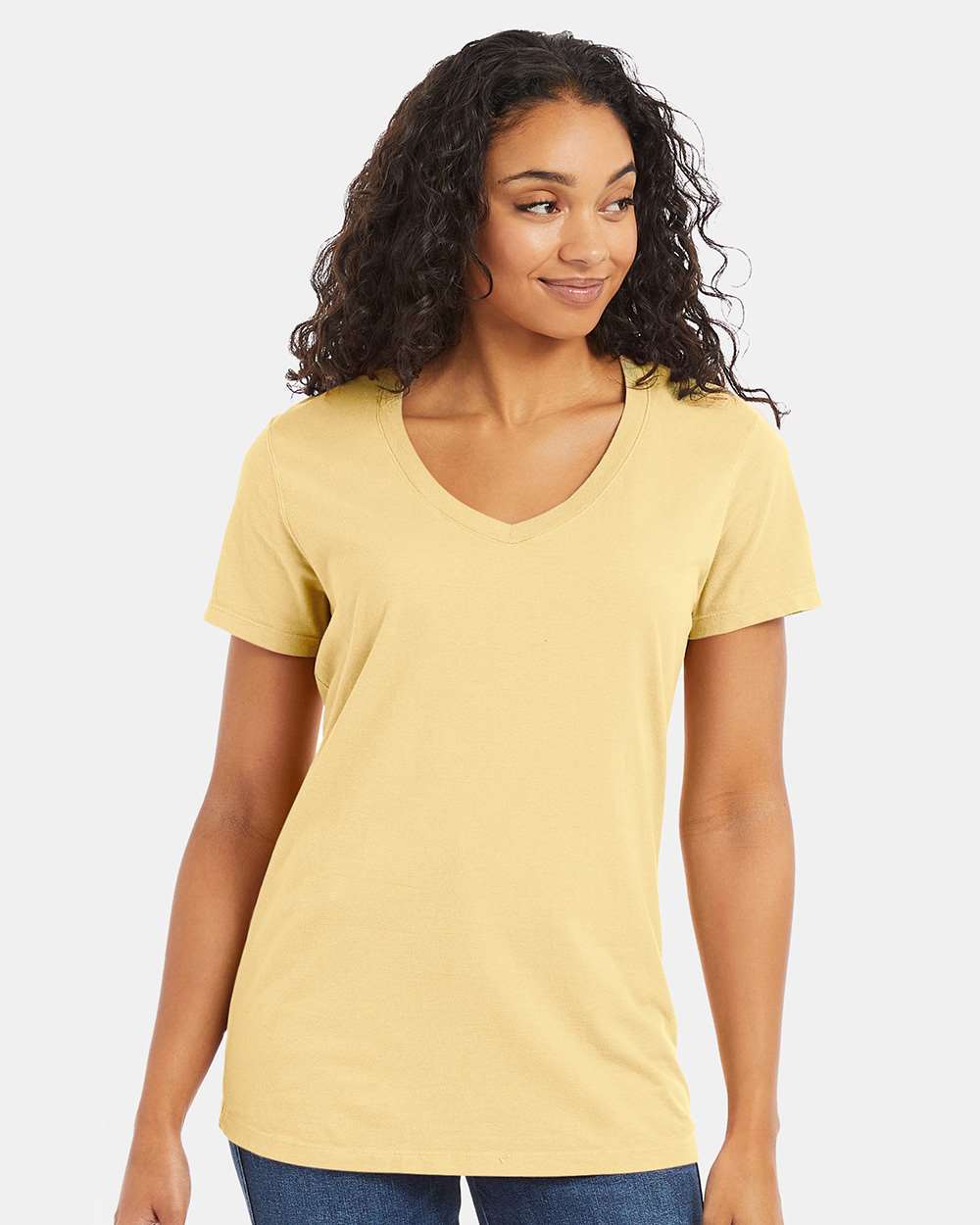ComfortWash by Hanes-GDH125-Garment-Dyed Women's V-Neck T-Shirt - Image 24