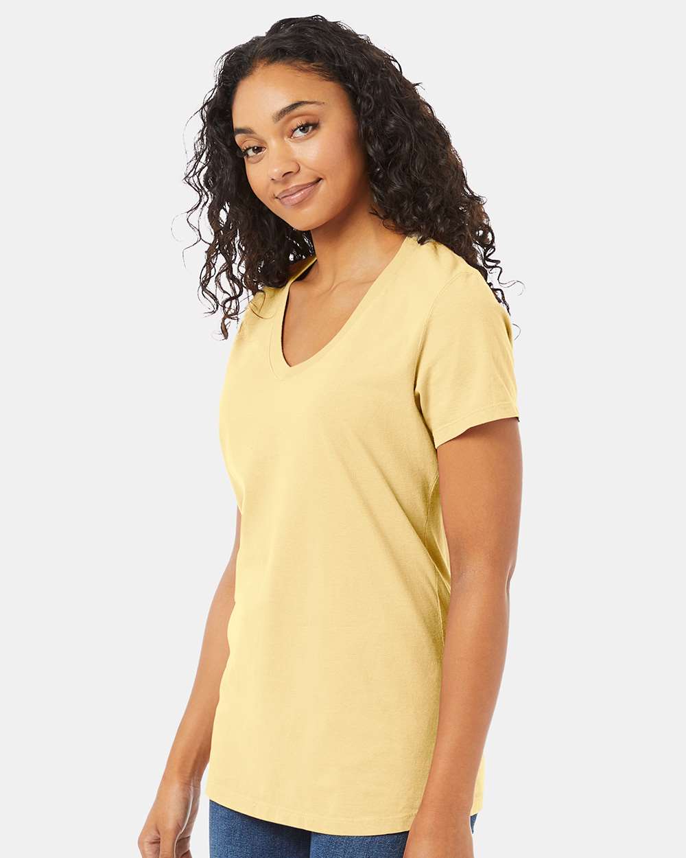 ComfortWash by Hanes-GDH125-Garment-Dyed Women's V-Neck T-Shirt - Image 25