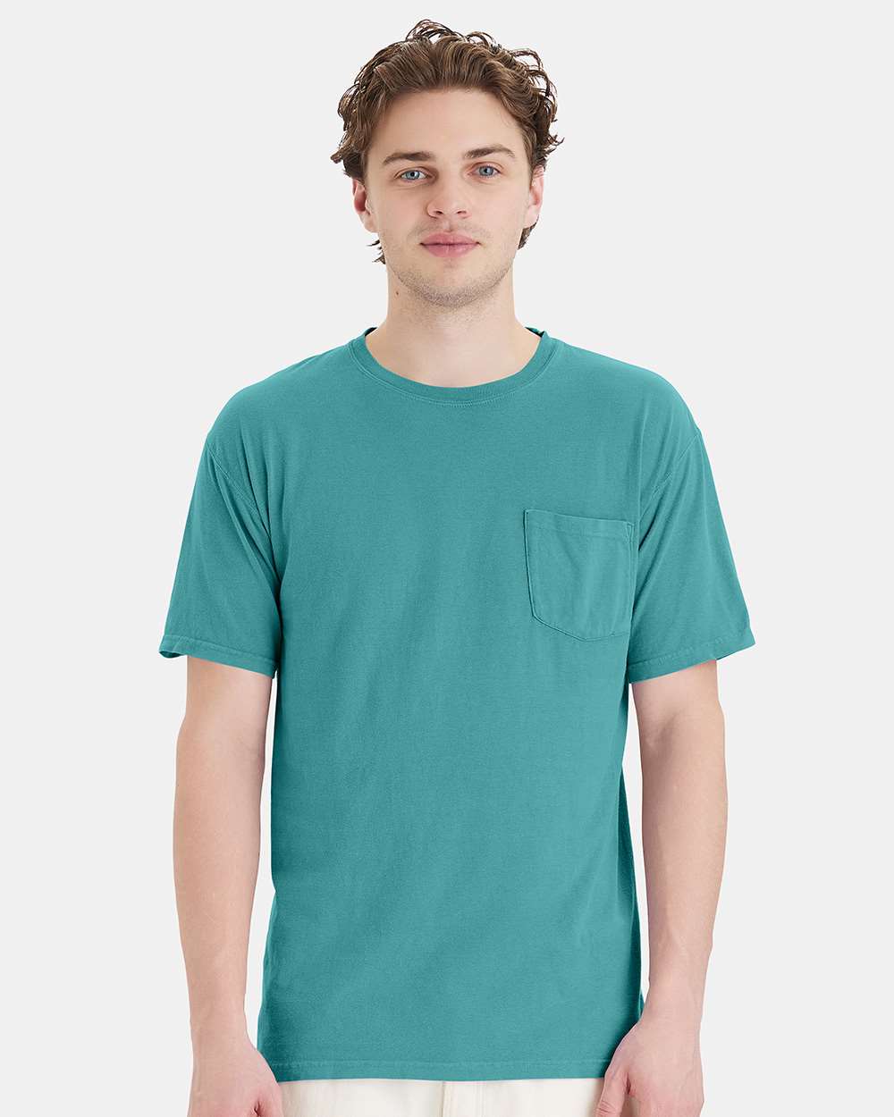 ComfortWash by Hanes-GDH150-Garment-Dyed Pocket T-Shirt - Image 129