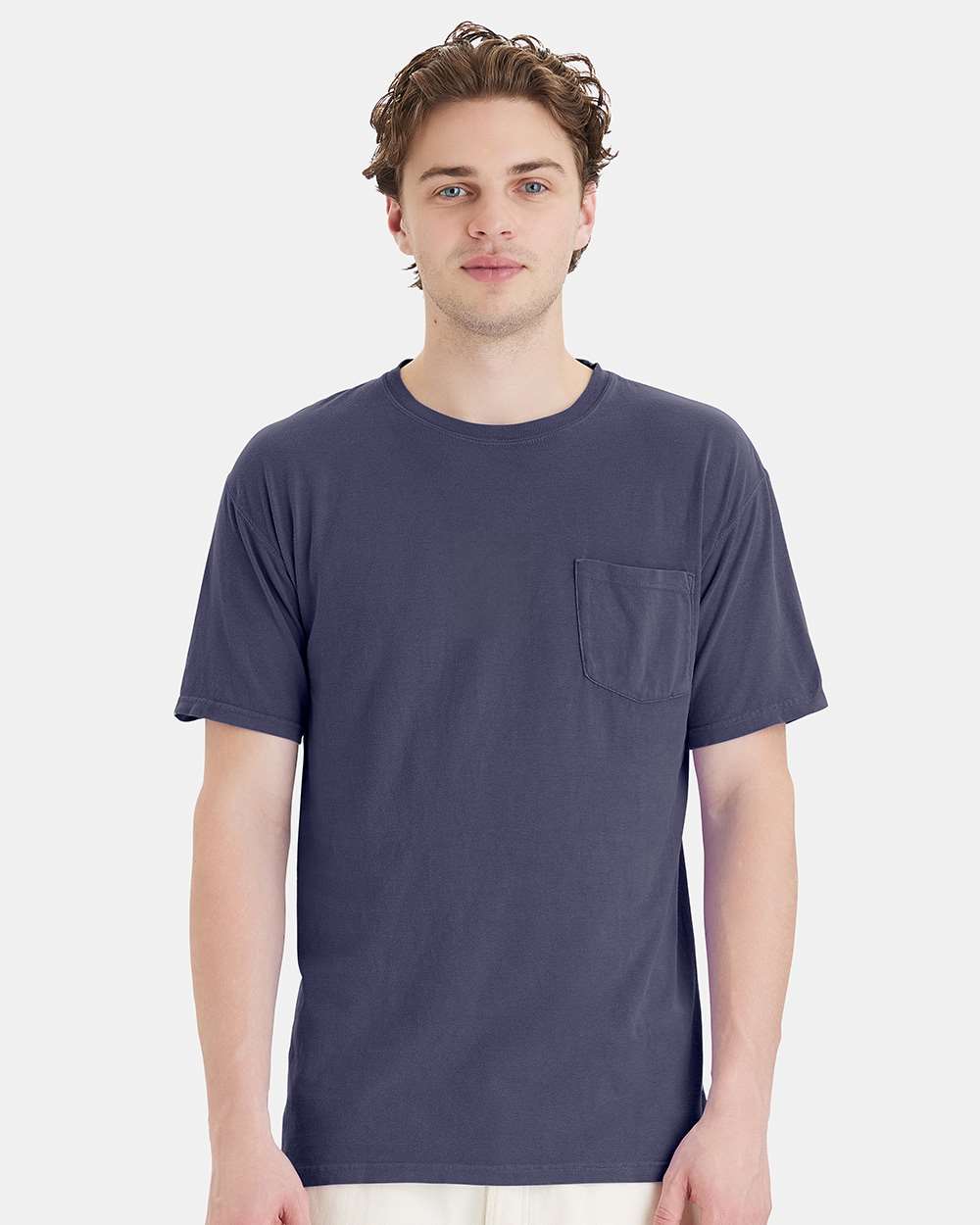 ComfortWash by Hanes-GDH150-Garment-Dyed Pocket T-Shirt - Image 4