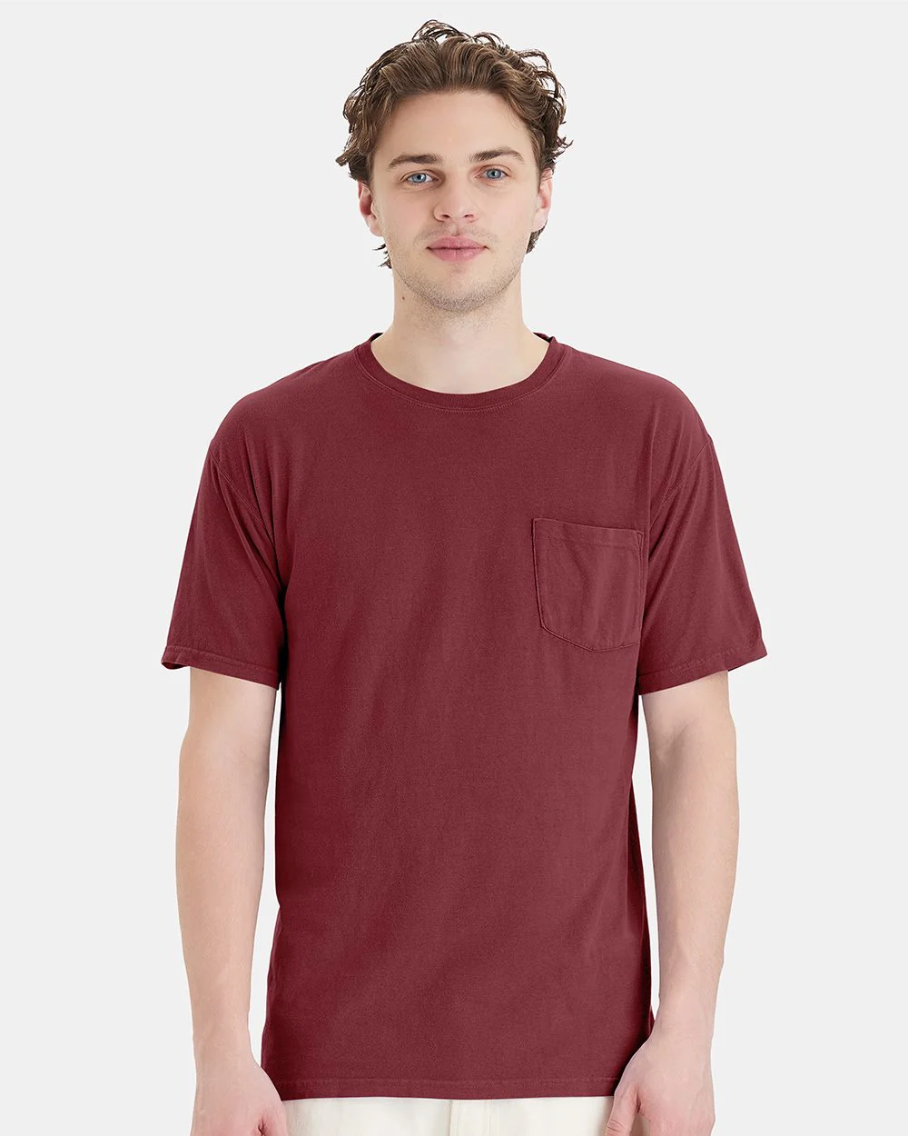 ComfortWash by Hanes-GDH150-Garment-Dyed Pocket T-Shirt - Image 7