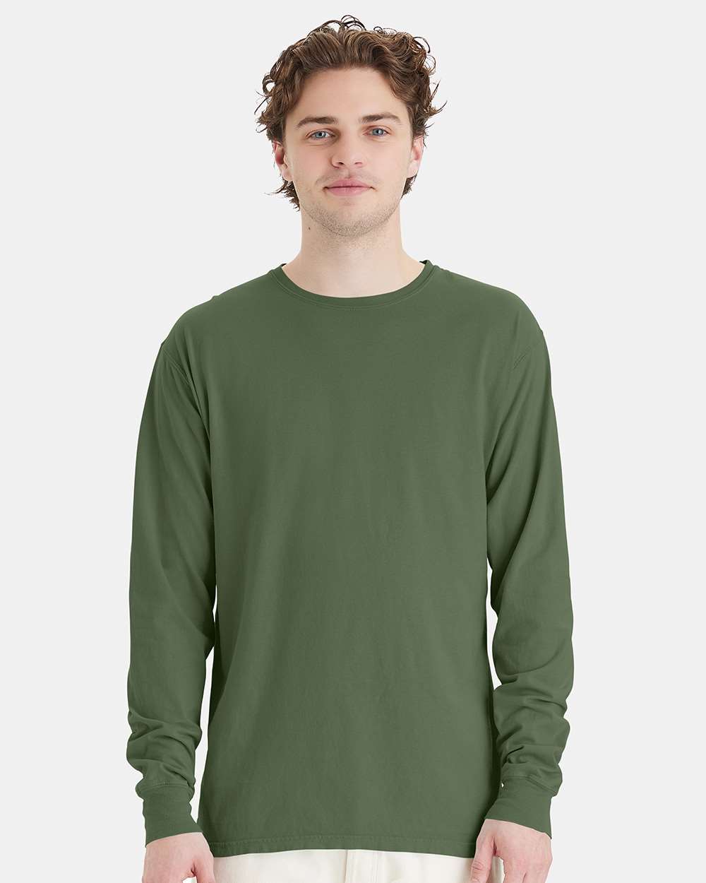 ComfortWash by Hanes-GDH200-Garment-Dyed Long Sleeve T-Shirt - Image 109