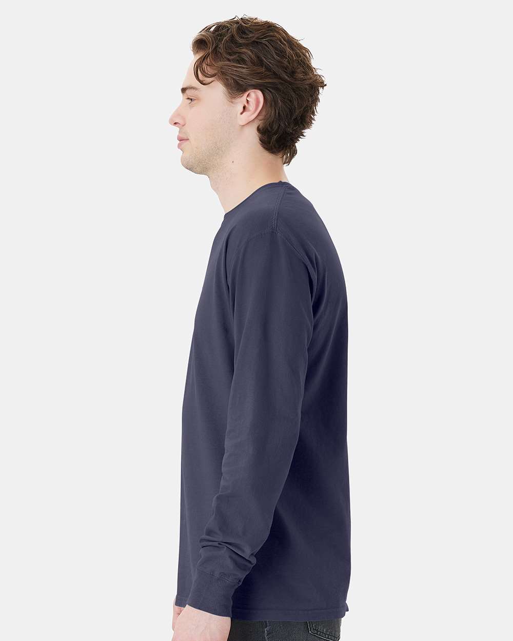 ComfortWash by Hanes-GDH250-Garment-Dyed Long Sleeve T-Shirt With a Pocket - Image 10