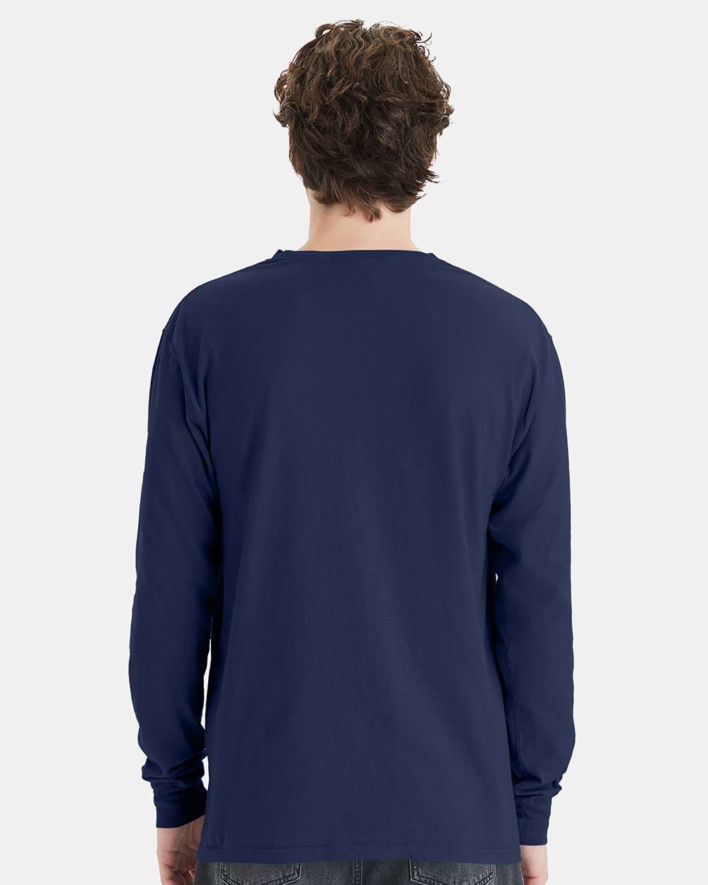 ComfortWash by Hanes-GDH250-Garment-Dyed Long Sleeve T-Shirt With a Pocket - Image 104