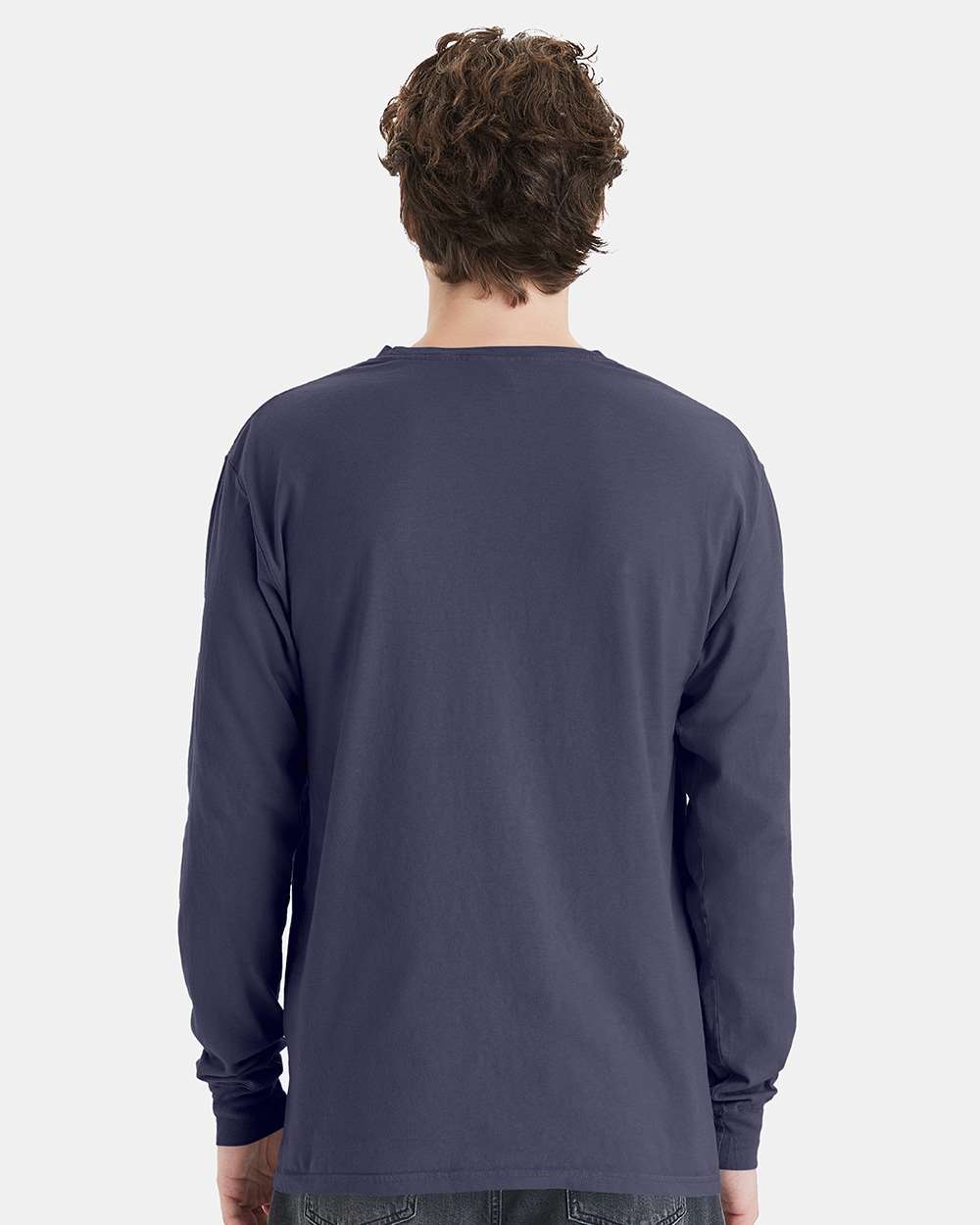 ComfortWash by Hanes-GDH250-Garment-Dyed Long Sleeve T-Shirt With a Pocket - Image 11