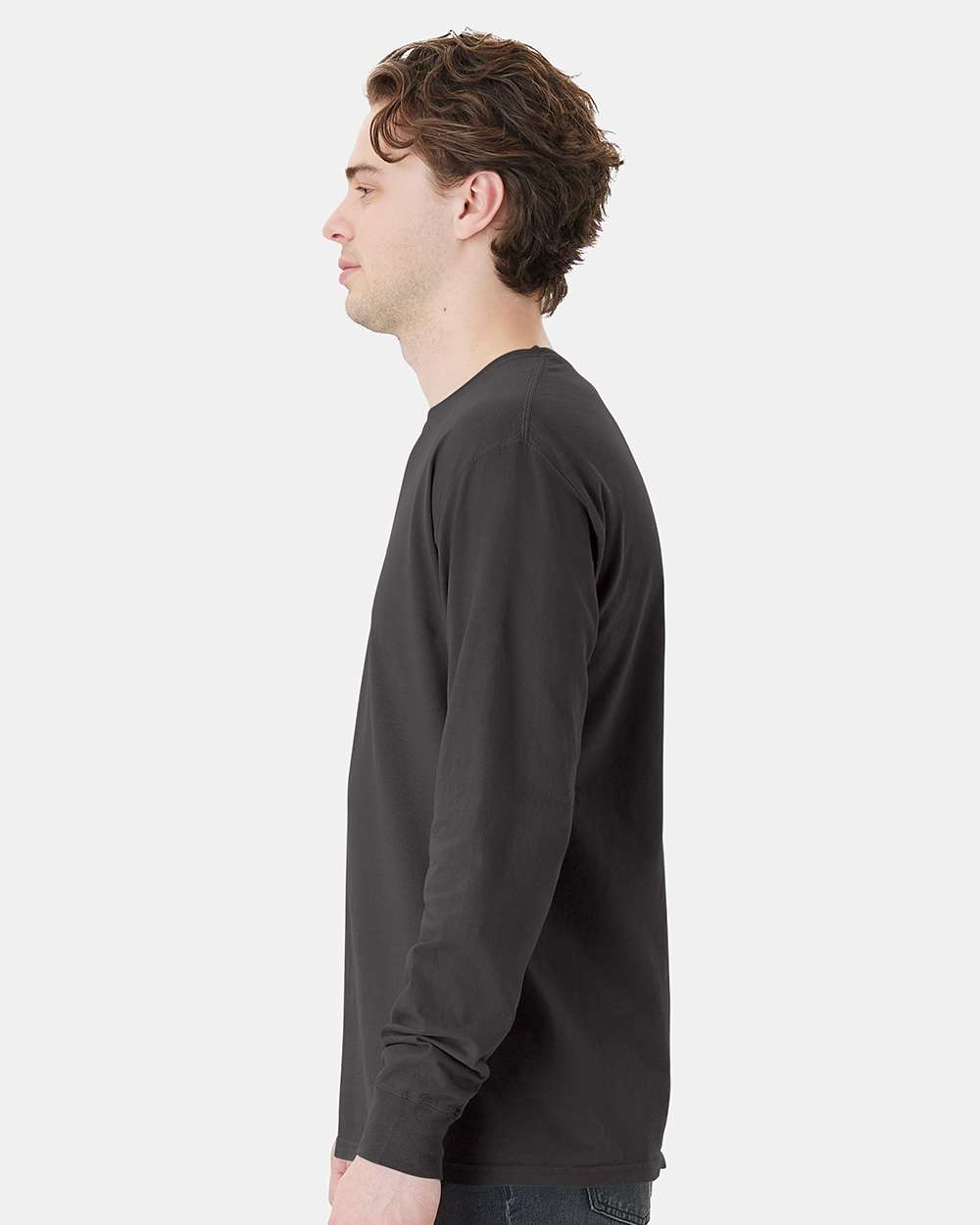 ComfortWash by Hanes-GDH250-Garment-Dyed Long Sleeve T-Shirt With a Pocket - Image 115