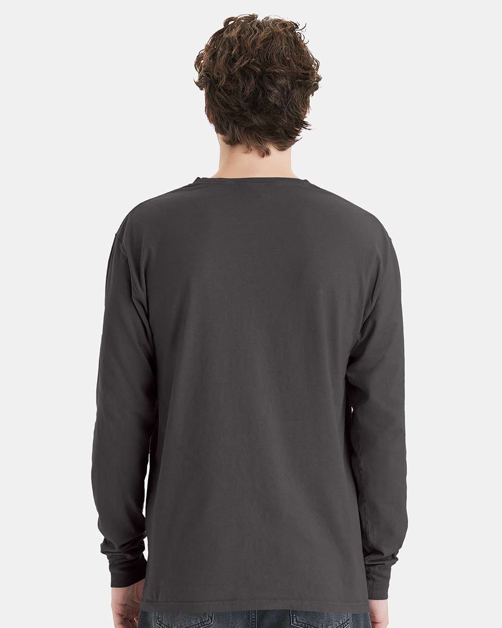 ComfortWash by Hanes-GDH250-Garment-Dyed Long Sleeve T-Shirt With a Pocket - Image 117