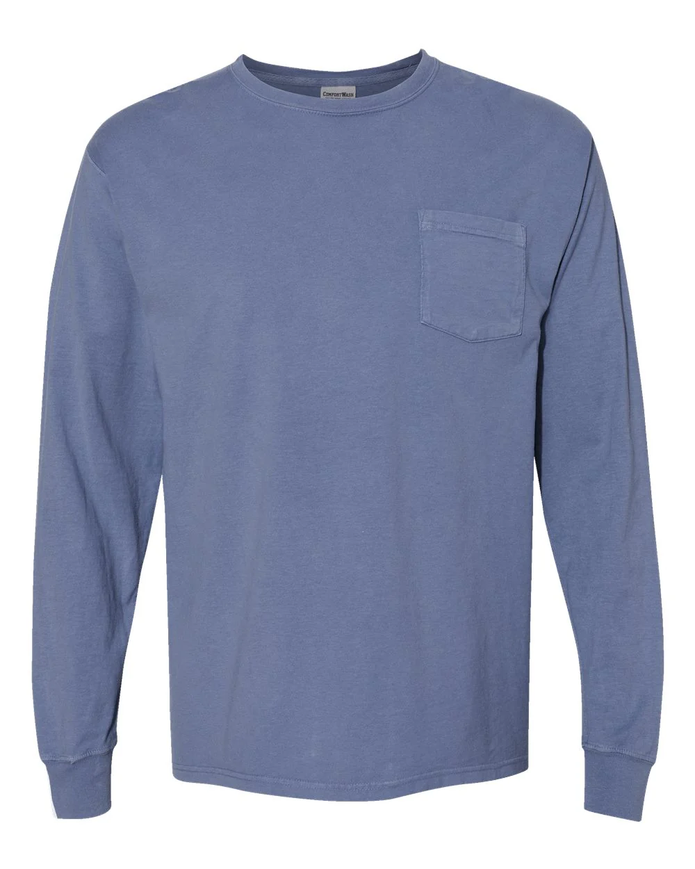 ComfortWash by Hanes-GDH250-Garment-Dyed Long Sleeve T-Shirt With a Pocket - Image 118